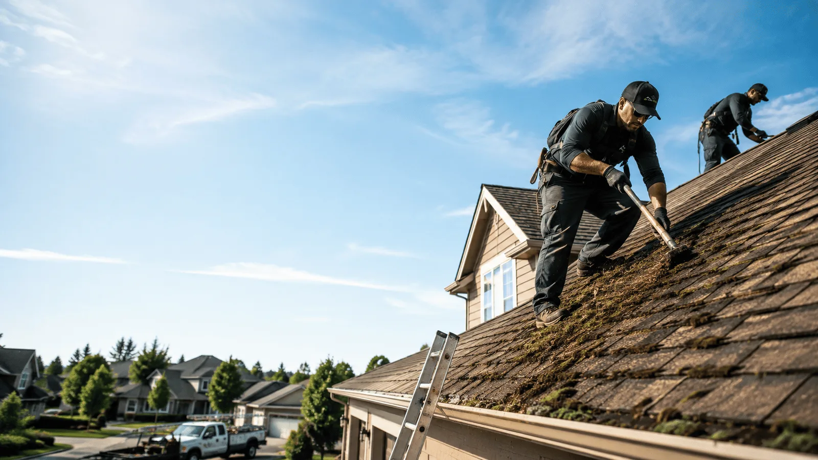 Roof Moss Removal in Cropsey, IL near me